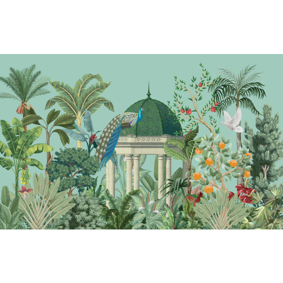 Carta da parati panoramica - Giardino Uccelli