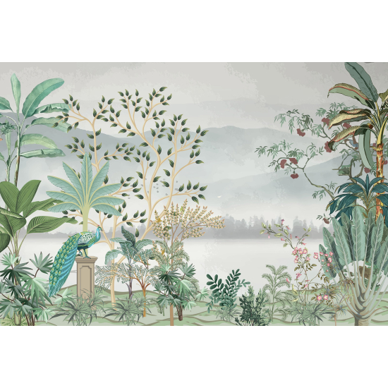 Carta da parati panoramica - Giardino Uccelli