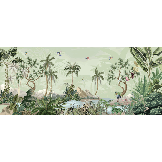 Carta da parati panoramica - Giardino Uccelli
