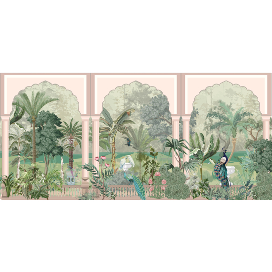 Carta da parati panoramica - Giardino Uccelli