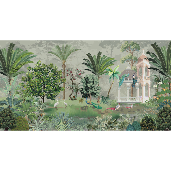 Carta da parati panoramica - Giardino Uccelli