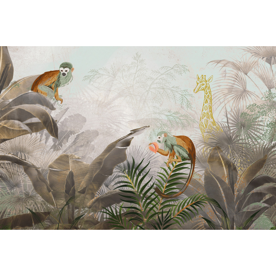 Carta da parati panoramica - Giungla Animali