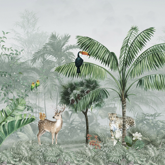 Carta da parati panoramica - Giungla Animali