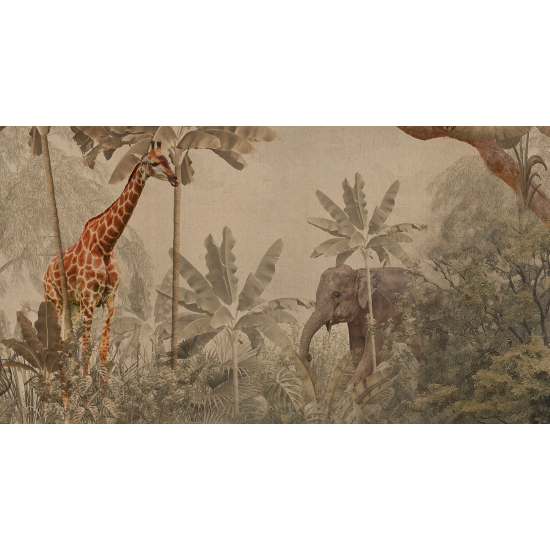 Carta da parati panoramica - Giungla Animali
