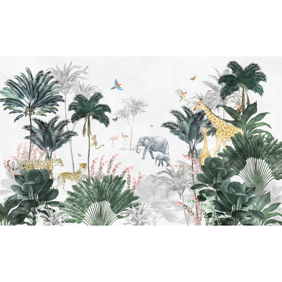 Carta da parati panoramica - Giungla Animali