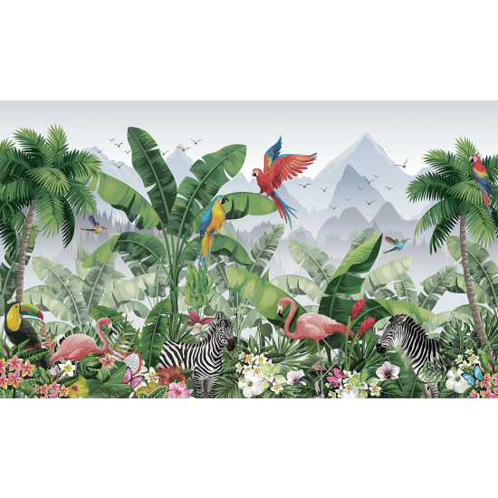 Carta da parati panoramica - Giungla Animali