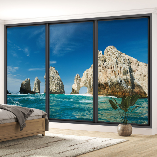 Carta da parati panoramica - Illusione ottica - Cabo San Lucas Messico