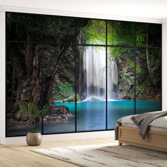 Carta da parati panoramica - Illusione ottica - Cascate