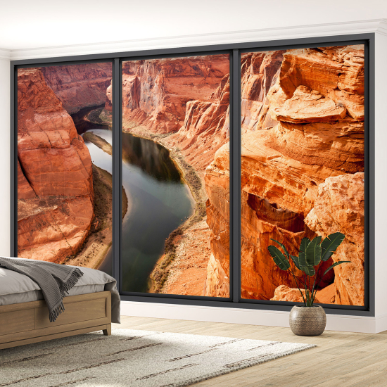 Carta da parati panoramica - Illusione ottica - Grand Canyon