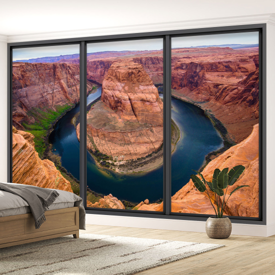 Carta da parati panoramica - Illusione ottica - Grand Canyon