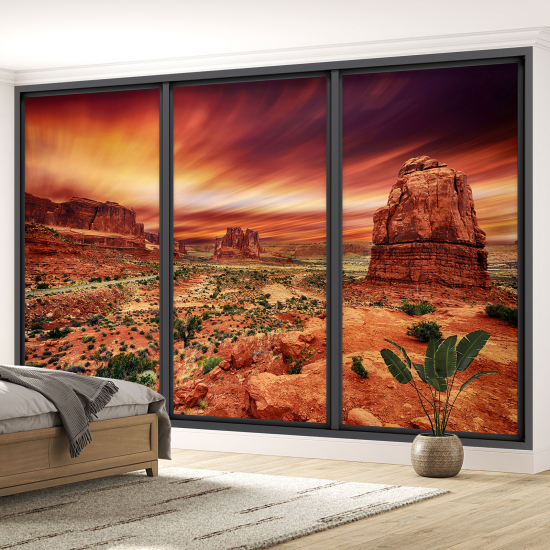 Carta da parati panoramica - Illusione ottica - Grand Canyon