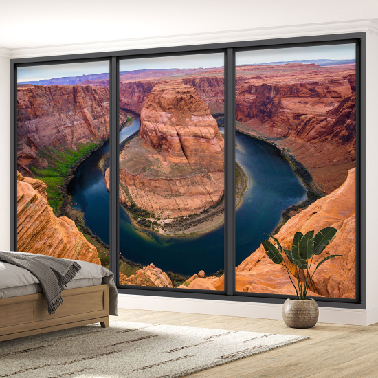 Carta da parati panoramica - Illusione ottica - Grand Canyon