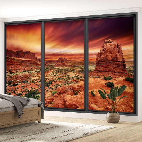 Carta da parati panoramica - Illusione ottica - Grand Canyon