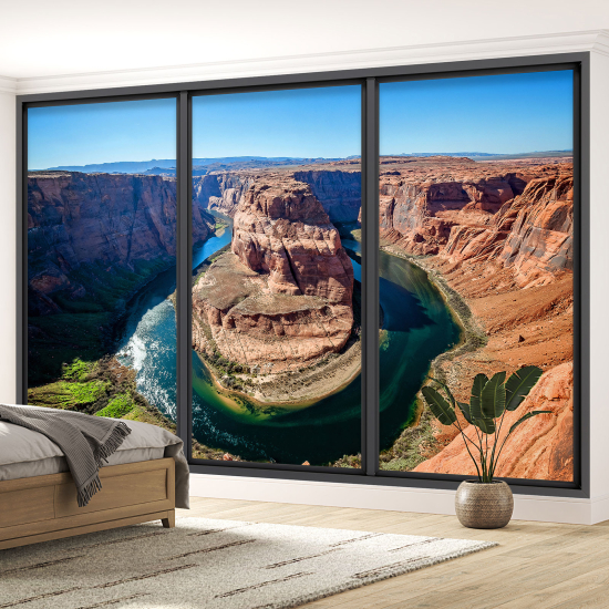 Carta da parati panoramica - Illusione ottica - Grand Canyon