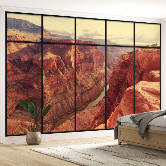 Carta da parati panoramica - Illusione ottica - Grand Canyon