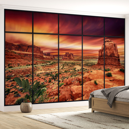 Carta da parati panoramica - Illusione ottica - Grand Canyon