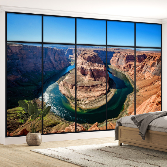 Carta da parati panoramica - Illusione ottica - Grand Canyon