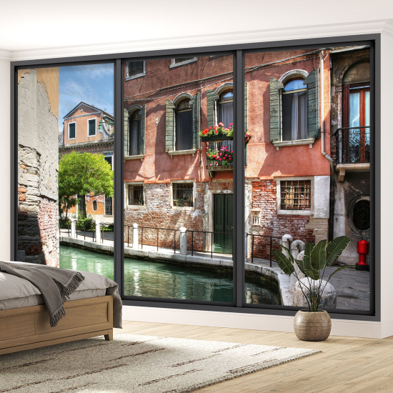 Carta da parati panoramica - Illusione ottica - Venezia