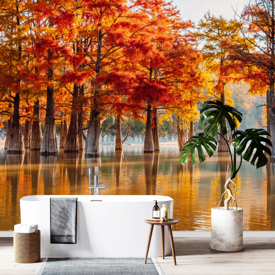 Carta da parati panoramica - Lago Autunno