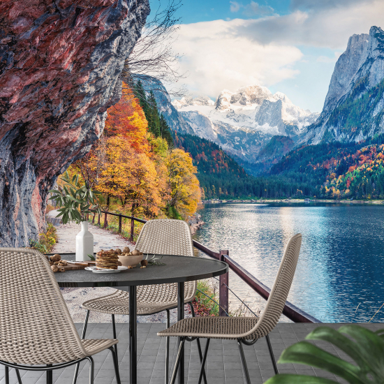 Carta da parati panoramica - Lago Montagne