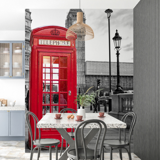 Carta da parati panoramica - Londra Cabina telefonica