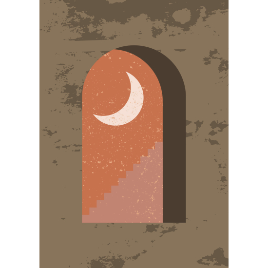 Carta da parati panoramica - Luna Boho