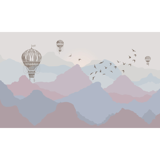 Carta da parati panoramica - Mongolfiere