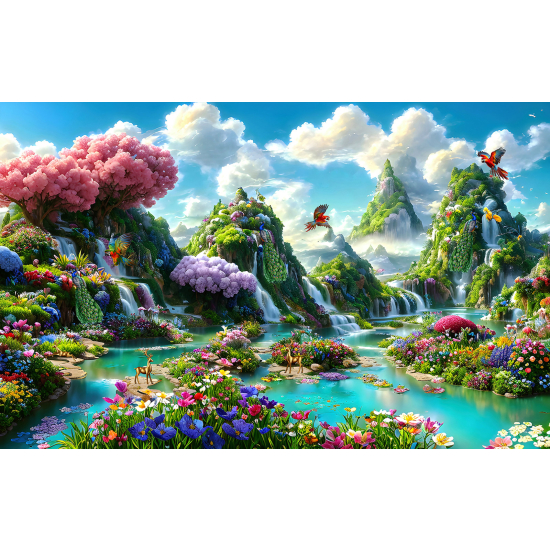Carta da parati panoramica - Montagne Fiori