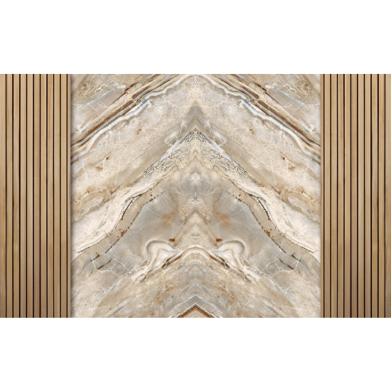 Carta da parati panoramica - Motivo elegante Legno