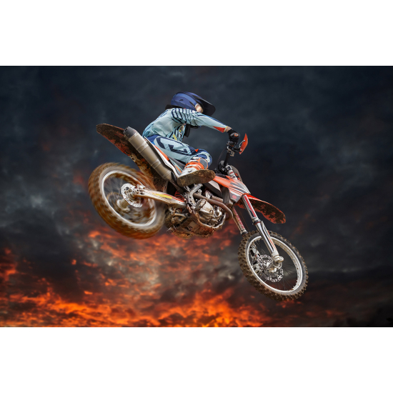 Carta da parati panoramica Motocross