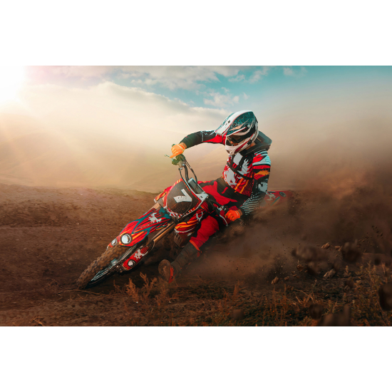 Carta da parati panoramica Motocross