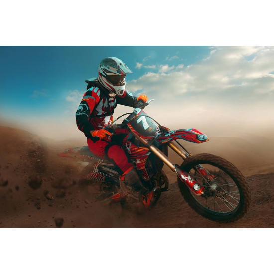 Carta da parati panoramica Motocross