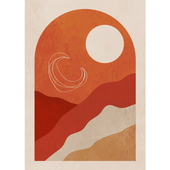 Carta da parati panoramica - Paesaggio Boho