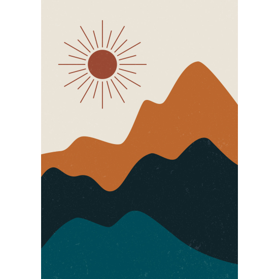 Carta da parati panoramica - Paesaggio Boho