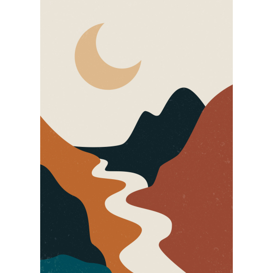 Carta da parati panoramica - Paesaggio Boho