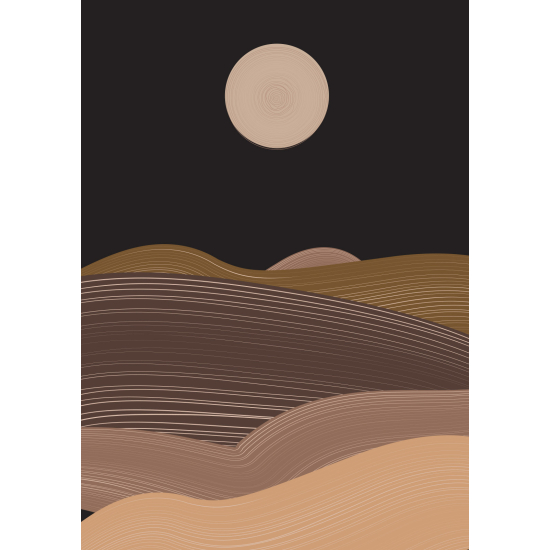 Carta da parati panoramica - Paesaggio Boho