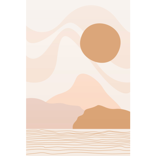 Carta da parati panoramica - Paesaggio Boho