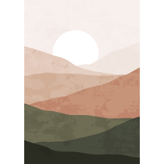 Carta da parati panoramica - Paesaggio Boho