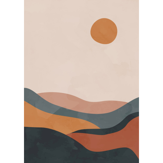 Carta da parati panoramica - Paesaggio Boho