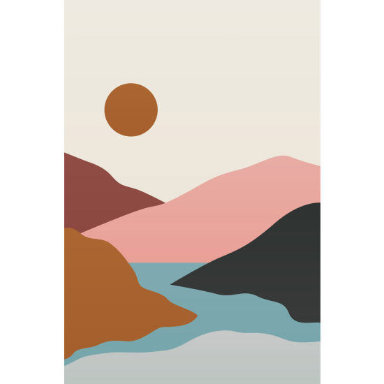 Carta da parati panoramica - Paesaggio Boho