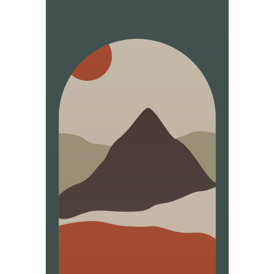 Carta da parati panoramica - Paesaggio Boho