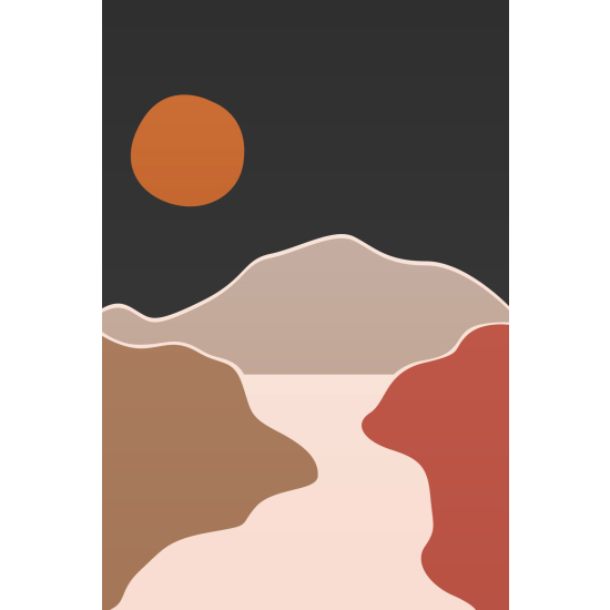 Carta da parati panoramica - Paesaggio Boho