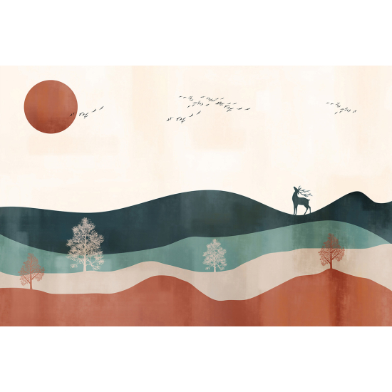 Carta da parati panoramica - Paesaggio Boho