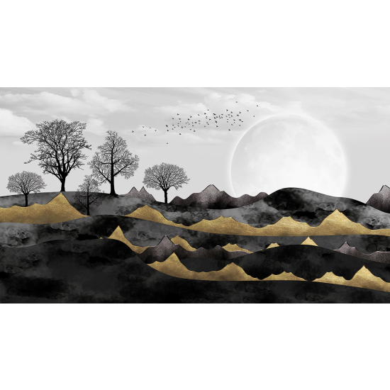 Carta da parati panoramica - Paesaggio Boho