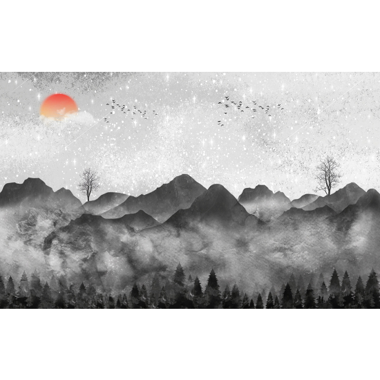 Carta da parati panoramica - Paesaggio Boho