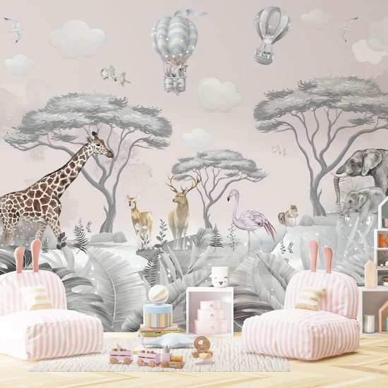 Carta da parati panoramica per bambini - Animali
