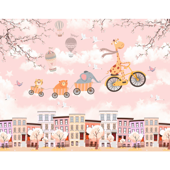 Carta da parati panoramica per bambini - Animali