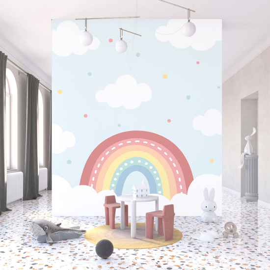 Carta da parati panoramica per bambini - Arcobaleno