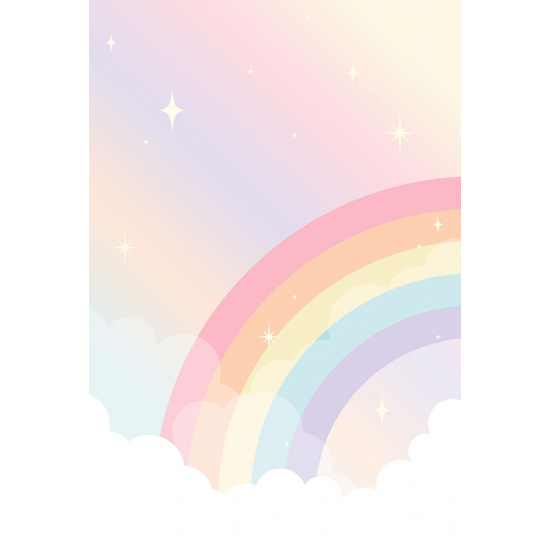 Carta da parati panoramica per bambini - Arcobaleno