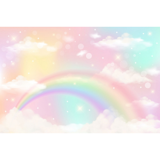 Carta da parati panoramica per bambini - Arcobaleno